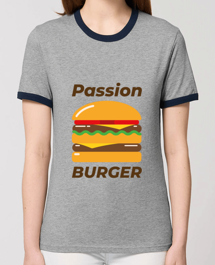 T-shirt Passion burger par Mademoiselle Polly