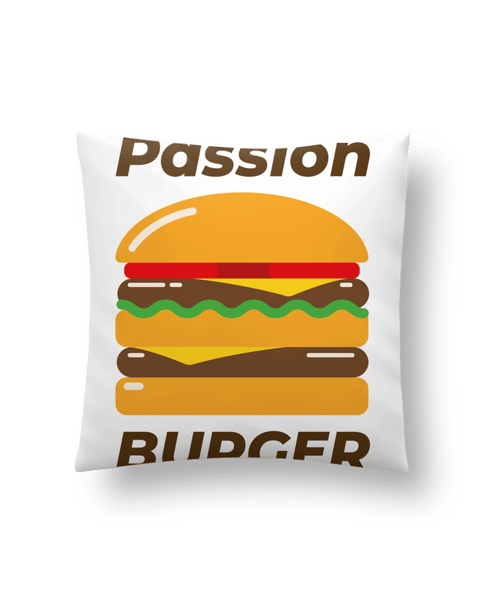 Coussin Passion burger par Mademoiselle Polly