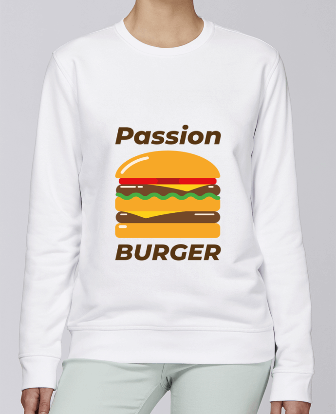 Sweatshirt Passion burger par Mademoiselle Polly