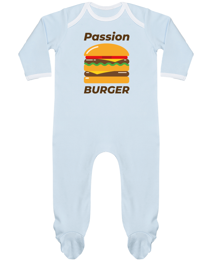 Body Pyjama Bébé Passion burger par Mademoiselle Polly