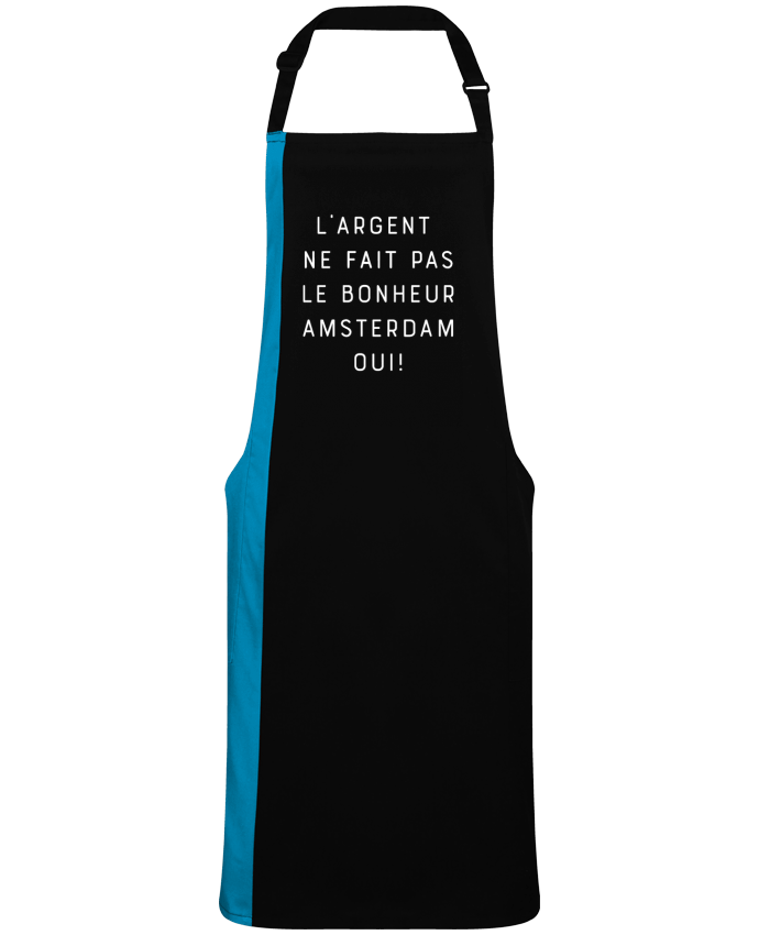 Tablier bicolore L'argent ne fait pas le bonheur Amsterdam oui par  Emili1