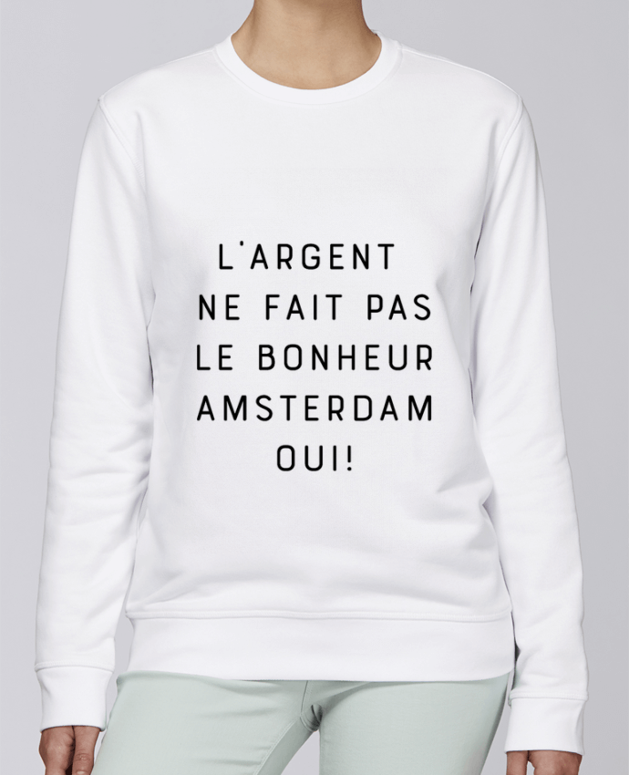 Sweatshirt L'argent ne fait pas le bonheur Amsterdam oui par Emili1