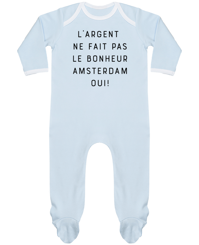 Body Pyjama Bébé L'argent ne fait pas le bonheur Amsterdam oui par Emili1