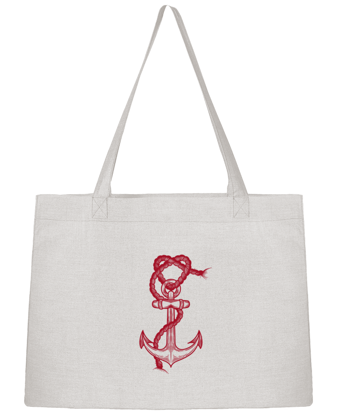 Sac Shopping Ancre des amours par IDEE NOIRE