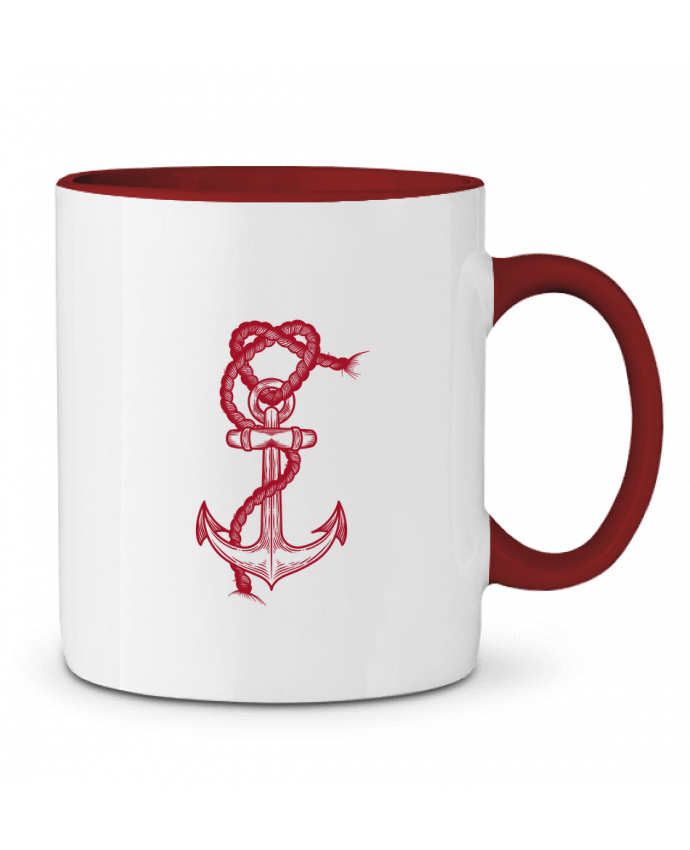 Mug bicolore Ancre des amours IDEE NOIRE