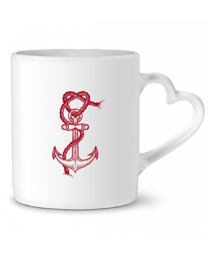 Mug coeur Ancre des amours par IDEE NOIRE