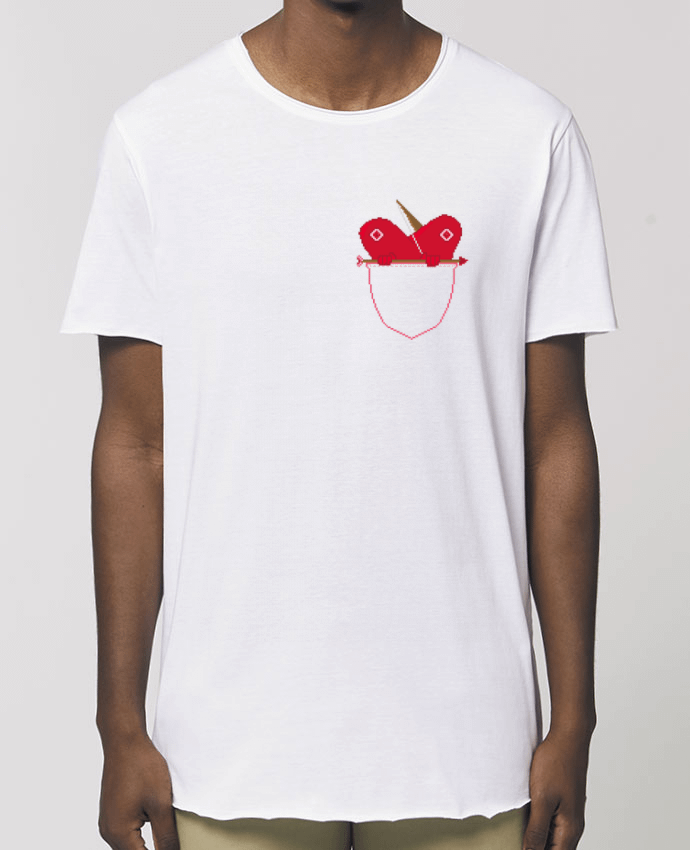 Tee-shirt Homme LOVE IN POCKET Par  Santiaguen