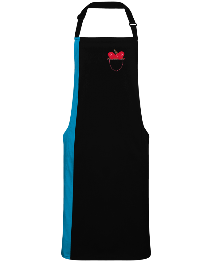 Tablier bicolore LOVE IN POCKET par  Santiaguen