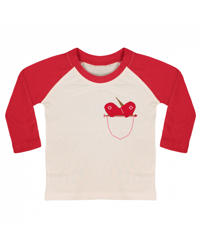 Tee-shirt Bébé Baseball ML LOVE IN POCKET par Santiaguen