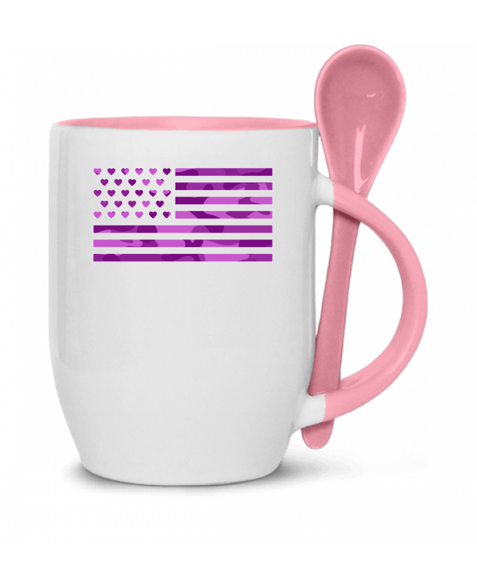  Tasse cuillère Love army par Lamouchenoire