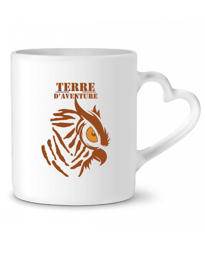 Mug coeur Terre d'aventure par French-Pilot