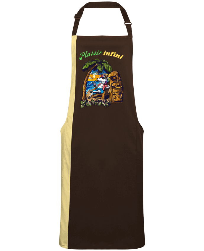 Two-tone long Apron LA LICORNE EN VACANCES - PLAISIR INFINI by  PLAISIR INFINI