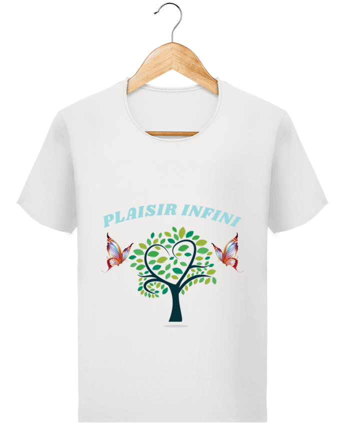  T-shirt Homme vintage L'arbre de coeur et les papillons PLAISIR INFINI par PLAISIR INFINI