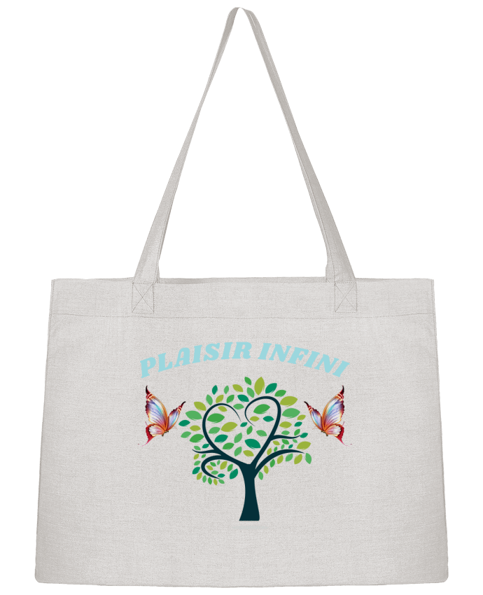 Shopping tote bag Stanley Stella L'arbre de coeur et les papillons PLAISIR INFINI by PLAISIR INFINI