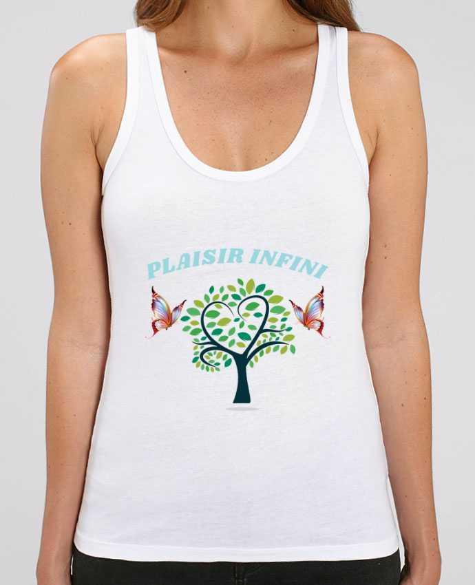 Camiseta de Tirantes  Mujer Stella Dreamer L'arbre de coeur et les papillons PLAISIR INFINI Par PLAISIR INFINI