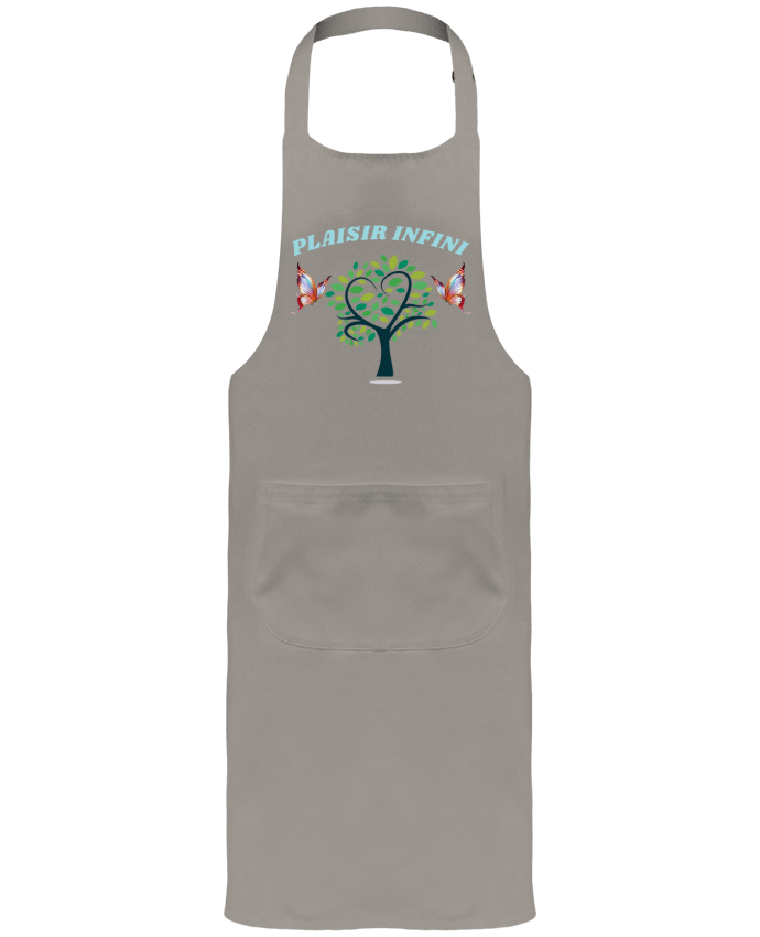 Garden or Sommelier Apron with Pocket L'arbre de coeur et les papillons PLAISIR INFINI by PLAISIR INFINI