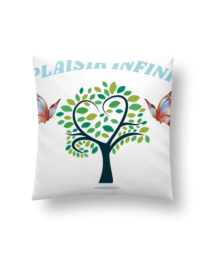 Cushion synthetic soft 45 x 45 cm L'arbre de coeur et les papillons PLAISIR INFINI by PLAISIR INFINI