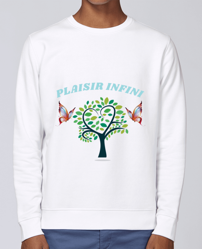 Sudadera básica manga pegada unisexo Stanley Stella Rise L'arbre de coeur et les papillons PLAISIR INFINI por PLAISIR INFINI