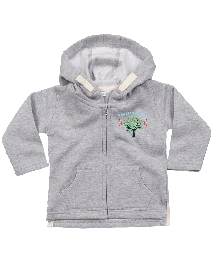 Sudadera Capucha con Cermallera L'arbre de coeur et les papillons PLAISIR INFINI por PLAISIR INFINI