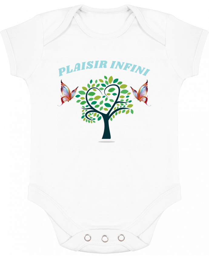 Baby Body Contrast L'arbre de coeur et les papillons PLAISIR INFINI by PLAISIR INFINI