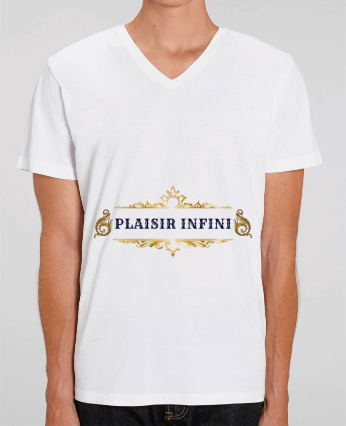 Tee Shirt Homme Col V Stanley PRESENTER PLAISIR INFINI 1 by PLAISIR INFINI