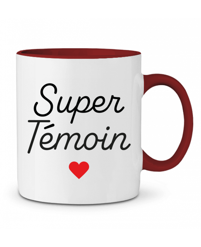 Mug bicolore Super Témoin Mademoiselle Polly