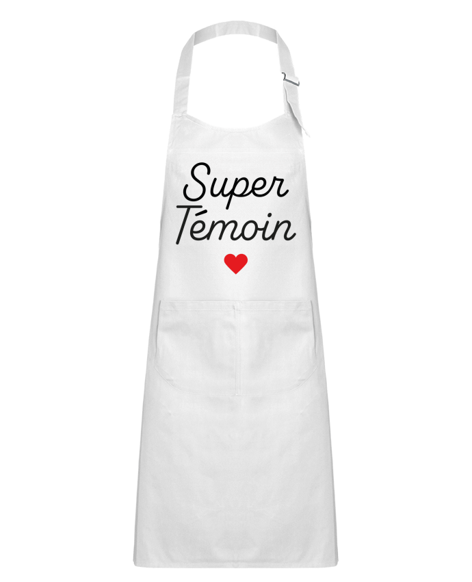 Tablier Enfant Super Témoin par Mademoiselle Polly