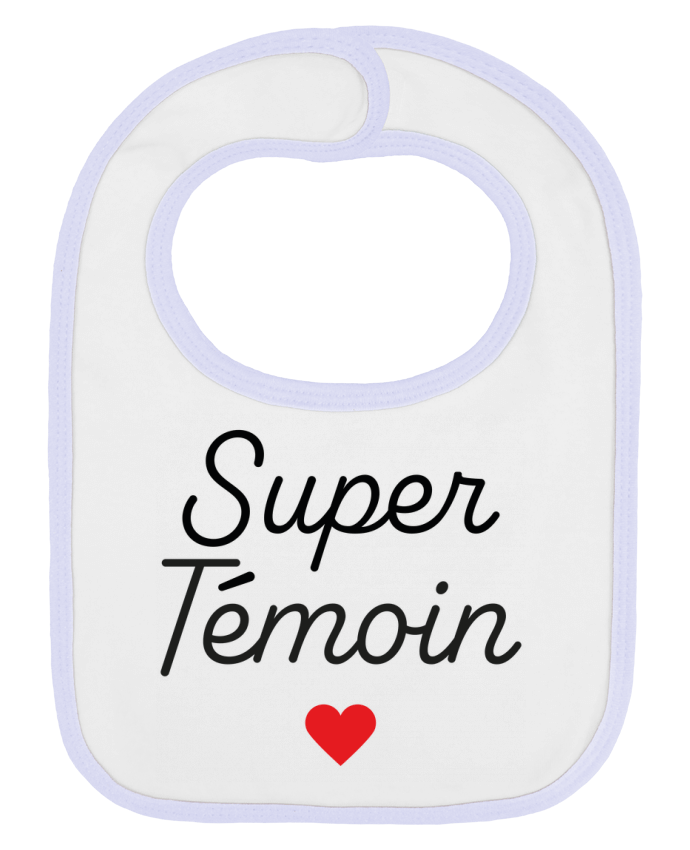 Bavoir bébé uni Super Témoin par Mademoiselle Polly