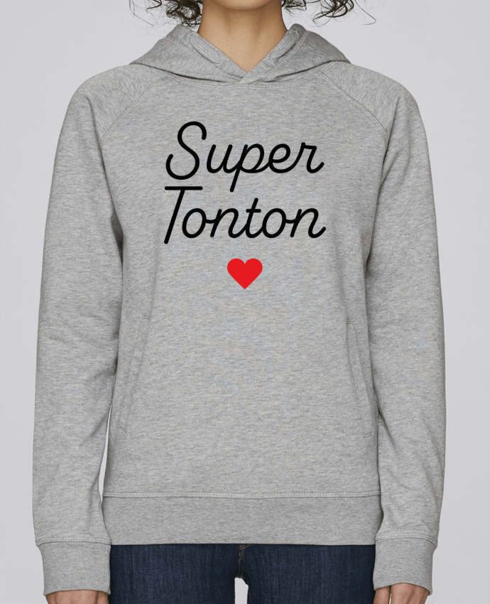 Sweat capuche femme Super Tonton par Mademoiselle Polly