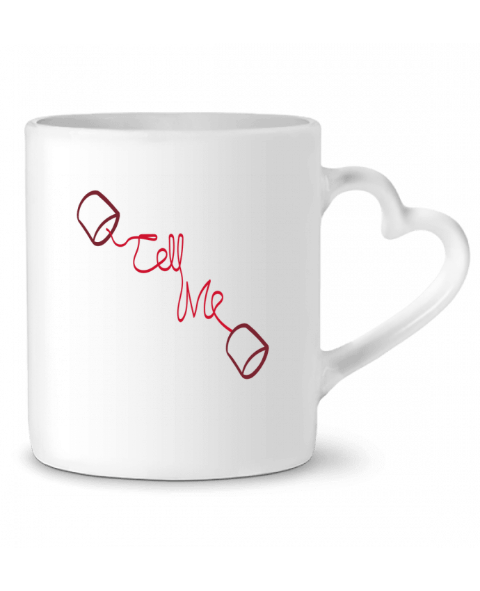 Mug coeur TELL ME par Santiaguen