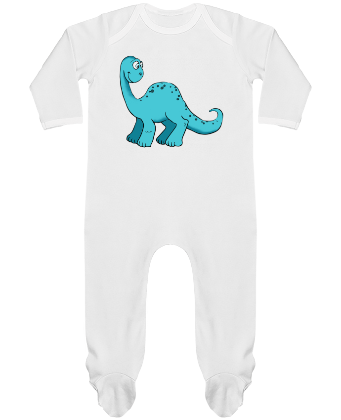 Baby Sleeper long sleeves Contrast Diplodocus by Celine