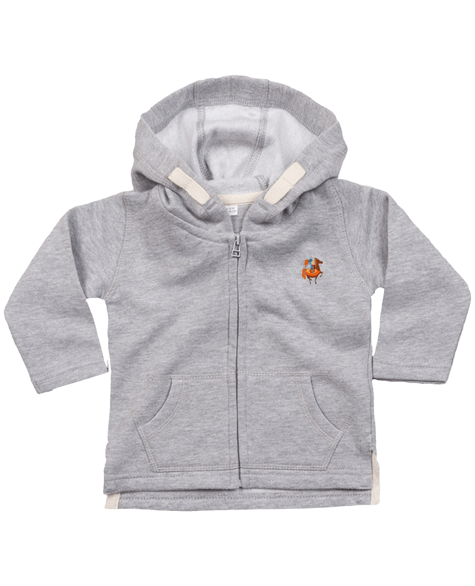 Hoddie with zip for baby Chevalier by Celine