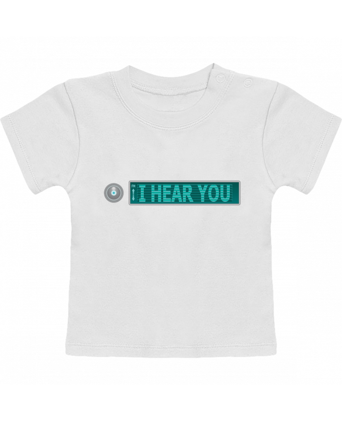 T-shirt bébé I HEAR YOU manches courtes du designer Santiaguen