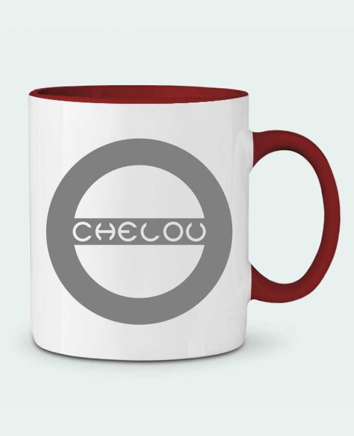 Mug bicolore Chelou - Emblème Chelou