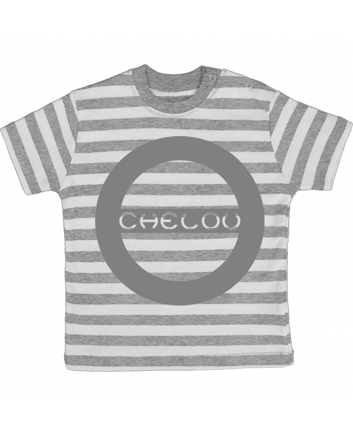 Tee-shirt bébé à rayures Chelou - Emblème par Chelou