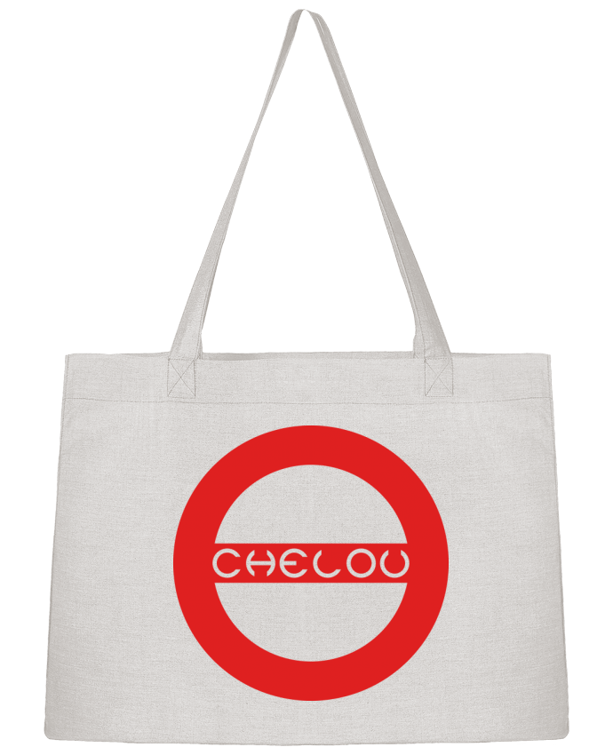 Shopping tote bag Stanley Stella Chelou - Emblème Rouge by Chelou