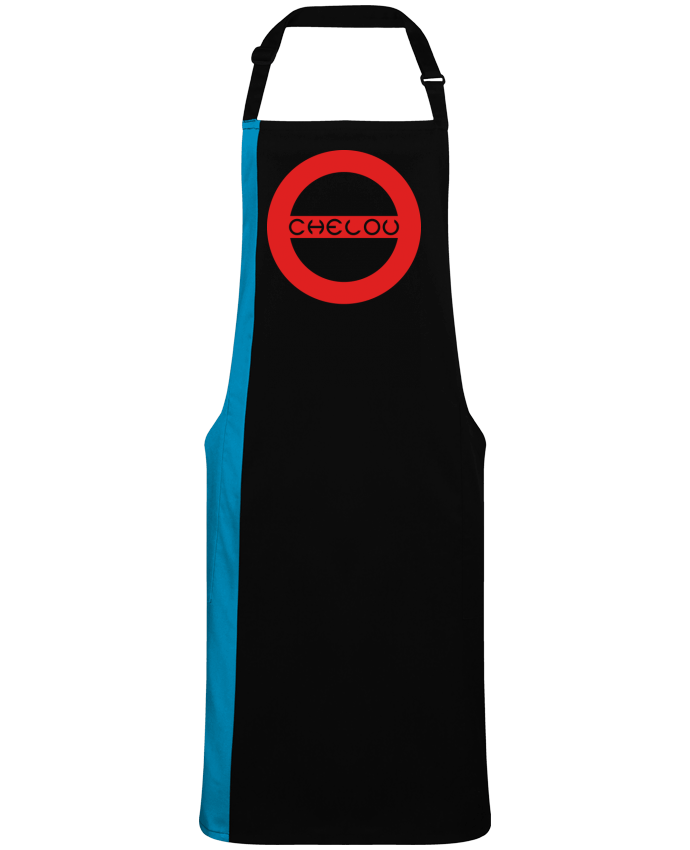 Two-tone long Apron Chelou - Emblème Rouge by  Chelou