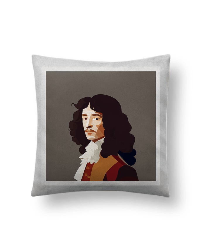 Coussin suédine Louis XIV par Louis_Designs