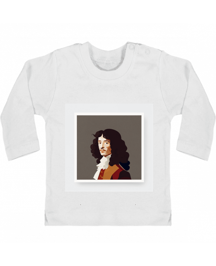 T-shirt bébé Louis XIV manches longues du designer Louis_Designs