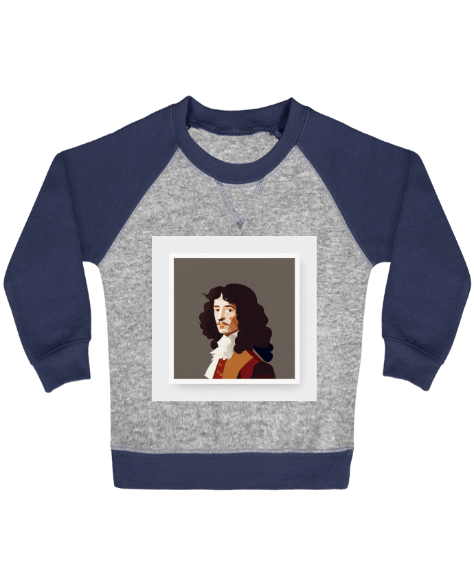 Sweat bébé manches contrastée Louis XIV par Louis_Designs