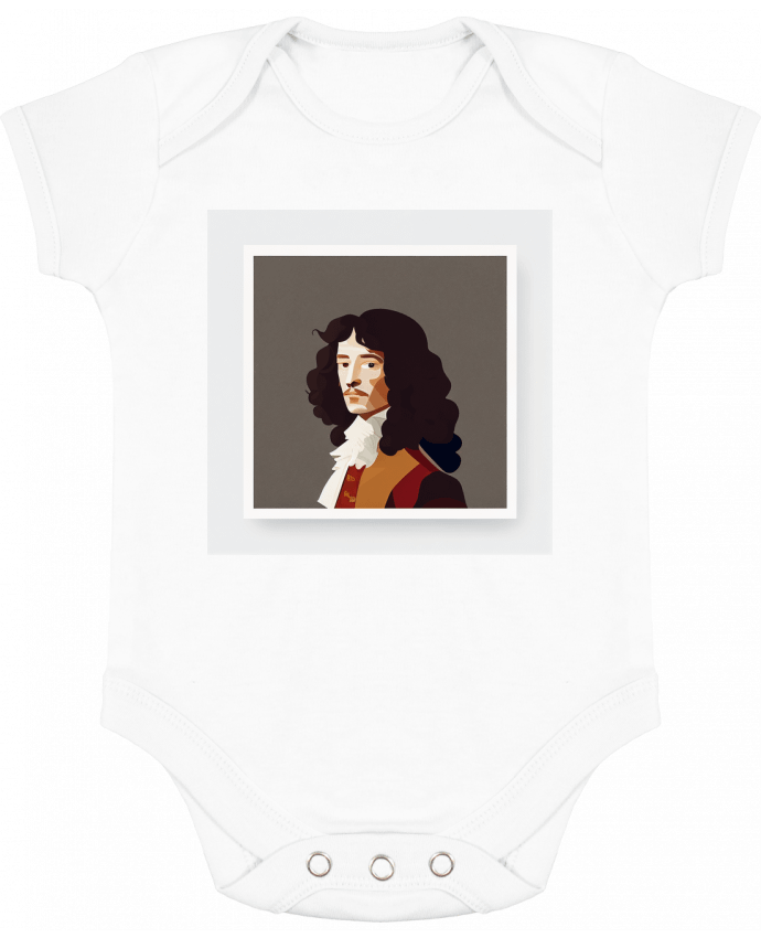 Body bébé manches contrastées Louis XIV par Louis_Designs