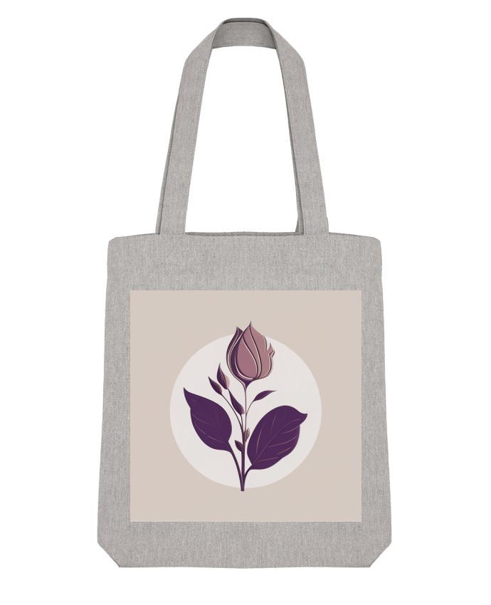 Tote Bag Stanley Stella Fleur Mauve par Louis_Designs 