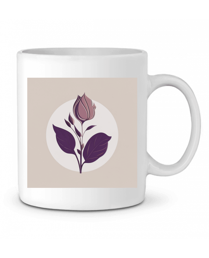 Mug  Fleur Mauve par Louis_Designs