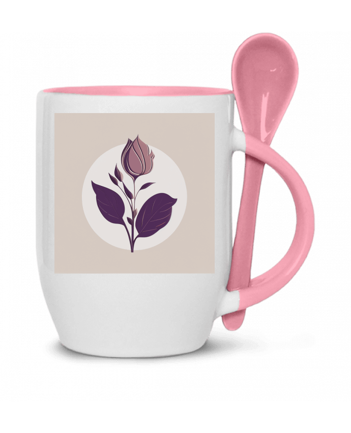  Tasse cuillère Fleur Mauve par Louis_Designs