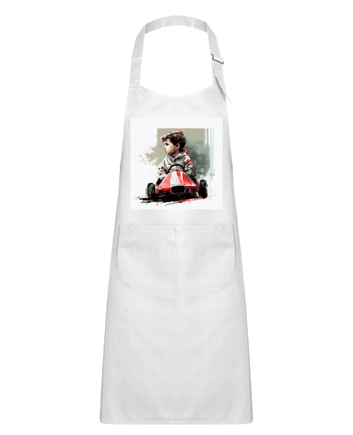 Tablier Enfant Garçon course voiture par Louis_Designs