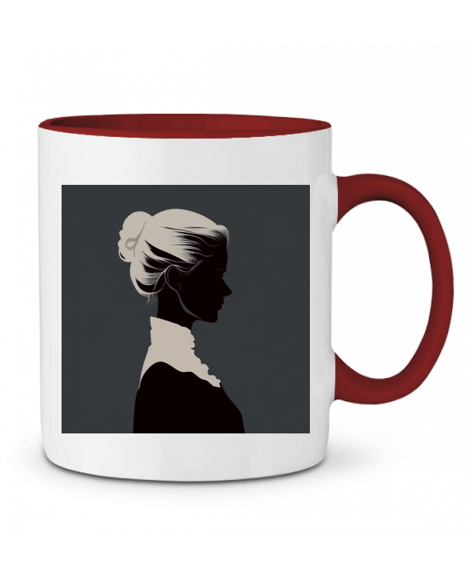 Taza Cerámica Bicolor Profil Femme Louis_Designs