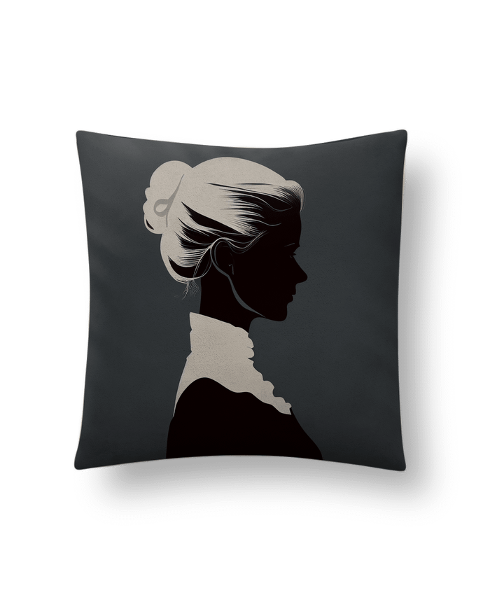 Coussin suédine Profil Femme par Louis_Designs