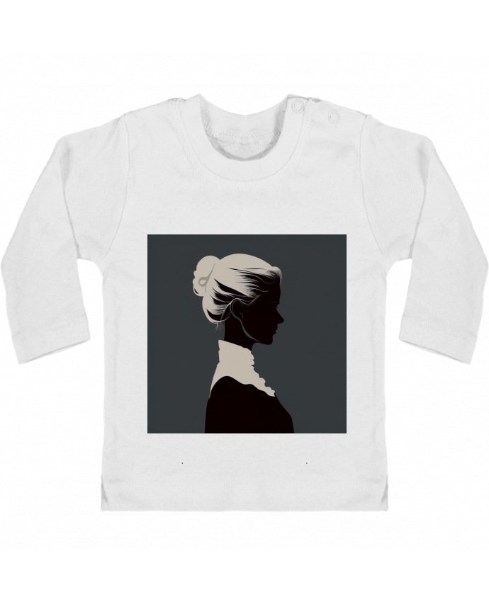 T-shirt bébé Profil Femme manches longues du designer Louis_Designs