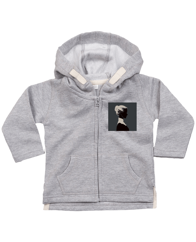 Sweat à capuche bébé zippé Profil Femme par Louis_Designs