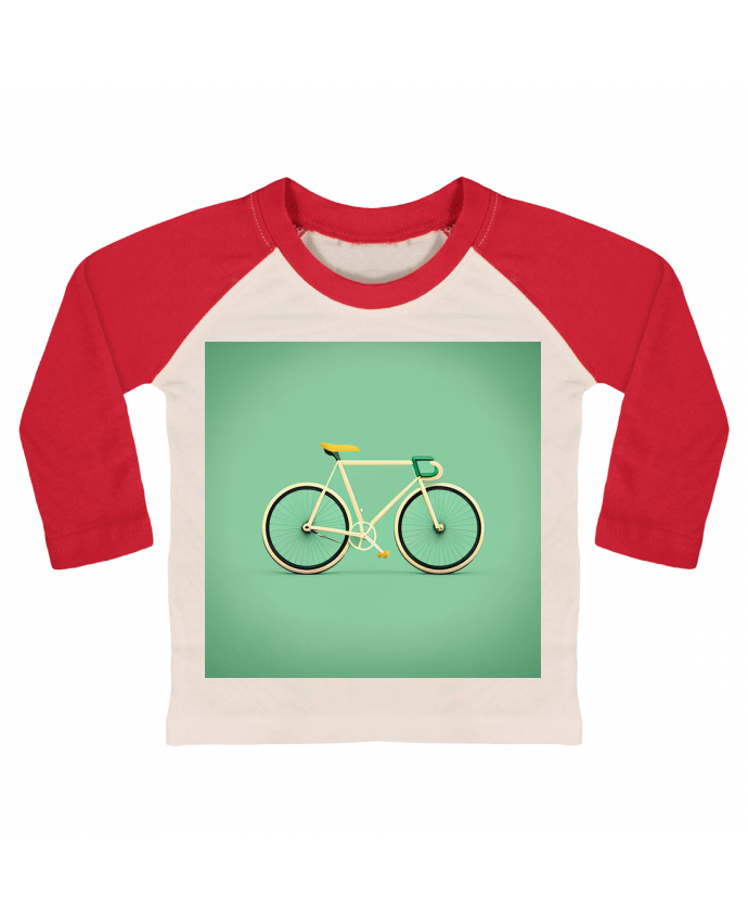 Tee-shirt Bébé Baseball ML Vélo par Louis_Designs